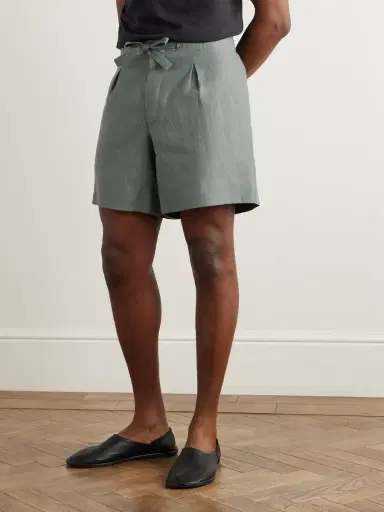 Stòffa Straight-Leg Linen Drawstring Shorts - Men | Thumbnail 3 Stòffa Straight-Leg Linen Drawstring Shorts - Men | Thumbnail 3
