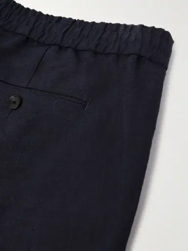MR P. James Straight-Leg Linen Drawstring Trousers - Men | Thumbnail 5