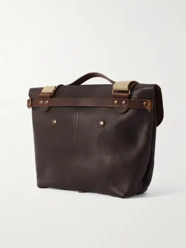 Bleu de Chauffe Lazard Full-Grain Leather Messenger Bag - Men | Thumbnail 3 Bleu de Chauffe Lazard Full-Grain Leather Messenger Bag - Men | Thumbnail 3