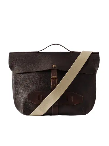 Bleu de Chauffe Lazard Full-Grain Leather Messenger Bag - Men | Thumbnail 1 Bleu de Chauffe Lazard Full-Grain Leather Messenger Bag - Men | Thumbnail 1
