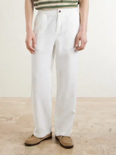 MR P. Arthur Wide-Leg Linen Trousers - Men | Thumbnail 3