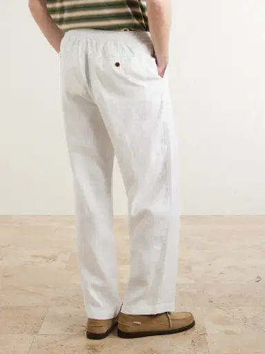 MR P. Arthur Wide-Leg Linen Trousers - Men | Thumbnail 4