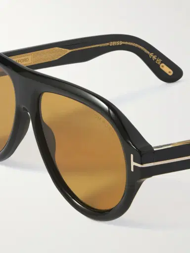 Tom Ford Icon Pilot Aviator-Style Tortoiseshell Acetate Sunglasses - Men | Thumbnail 3 Tom Ford Icon Pilot Aviator-Style Tortoiseshell Acetate Sunglasses - Men | Thumbnail 3