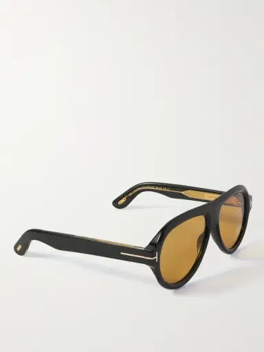 Tom Ford Icon Pilot Aviator-Style Tortoiseshell Acetate Sunglasses - Men | Thumbnail 4 Tom Ford Icon Pilot Aviator-Style Tortoiseshell Acetate Sunglasses - Men | Thumbnail 4
