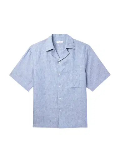 Loro Piana Federico Camp-Collar Linen Shirt - Men | Thumbnail 1