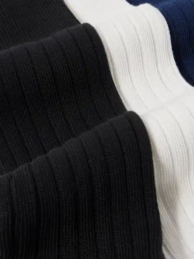MR P. Three-Pack Ribbed Cotton-Blend Socks - Men | Thumbnail 2