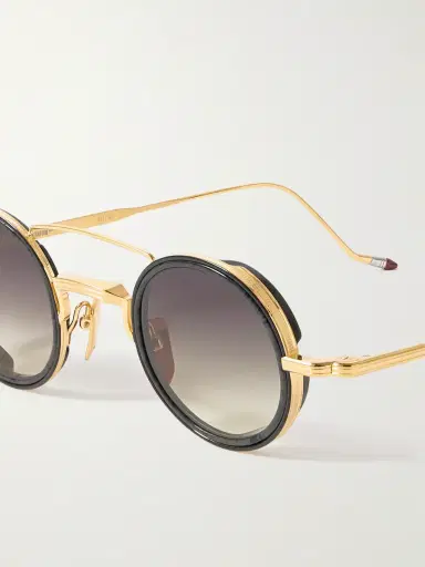 Jacques Marie Mage Ringo 2 Round-Frame Gold-Tone Sunglasses - Men | Thumbnail 3 Jacques Marie Mage Ringo 2 Round-Frame Gold-Tone Sunglasses - Men | Thumbnail 3