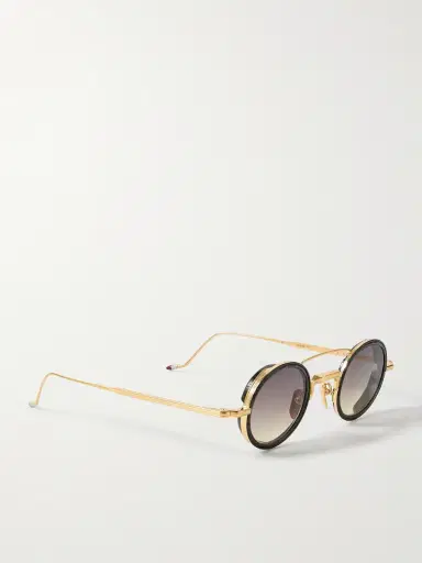 Jacques Marie Mage Ringo 2 Round-Frame Gold-Tone Sunglasses - Men | Thumbnail 4 Jacques Marie Mage Ringo 2 Round-Frame Gold-Tone Sunglasses - Men | Thumbnail 4