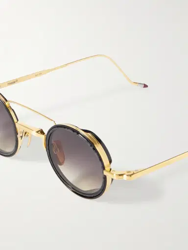 Jacques Marie Mage Ringo 2 Round-Frame Gold-Tone and Acetate Sunglasses - Men | Thumbnail 3