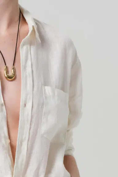 Citizens of Humanity Kayla Shirt - Vanilla | Thumbnail 4