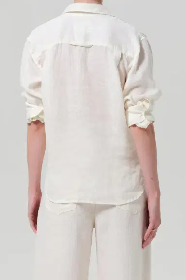 Citizens of Humanity Kayla Shirt - Vanilla | Thumbnail 6