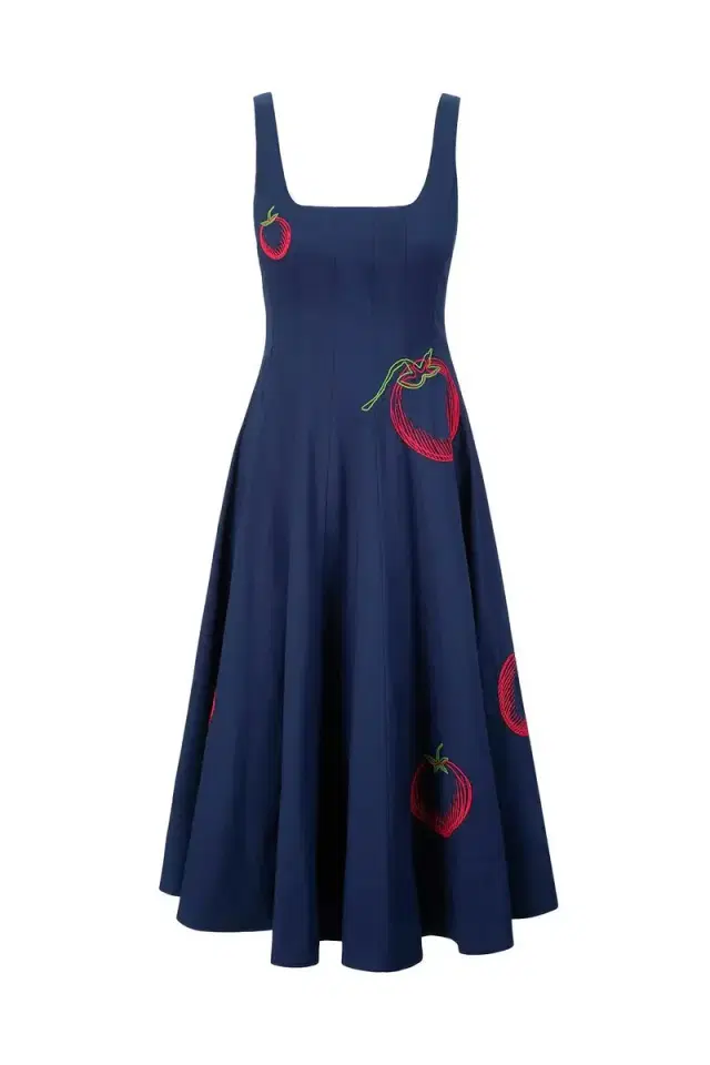 Staud Wells Dress - Navy Roma