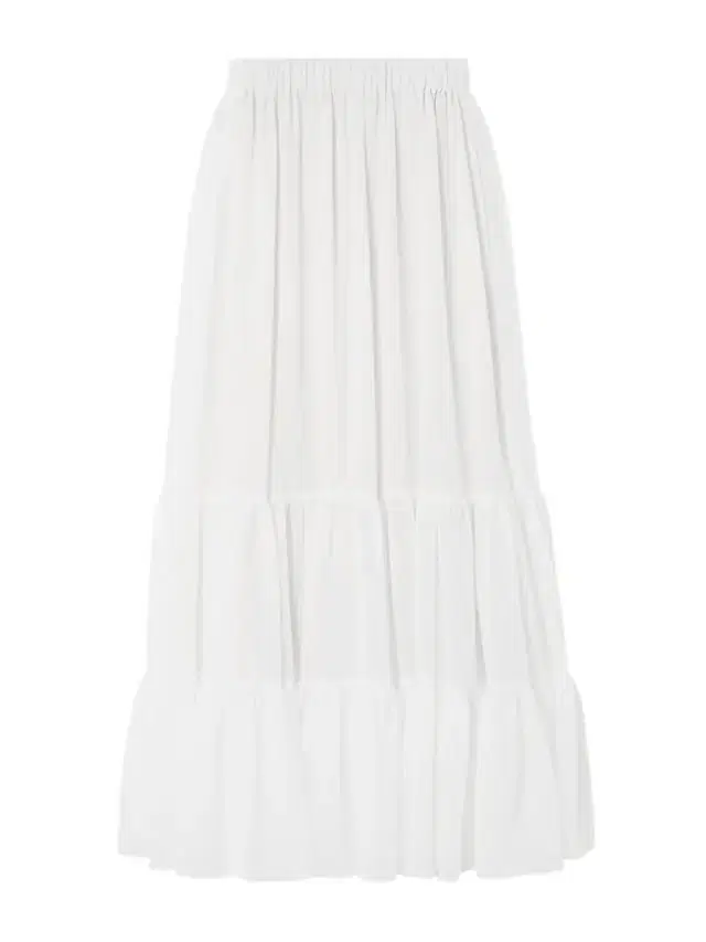 Tiered Jacquard Maxi Skirt