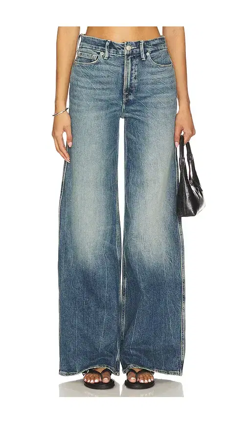 Good American Good Skate Wide Jeans