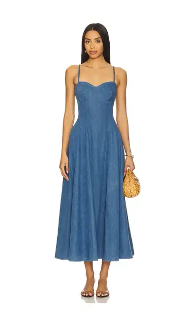 Lovers and Friends Simone Midi Dress | Thumbnail 1 Lovers and Friends Simone Midi Dress | Thumbnail 1