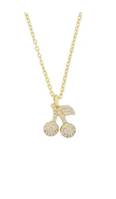 BaubleBar Cherry Pave Motif Necklace | Thumbnail 2