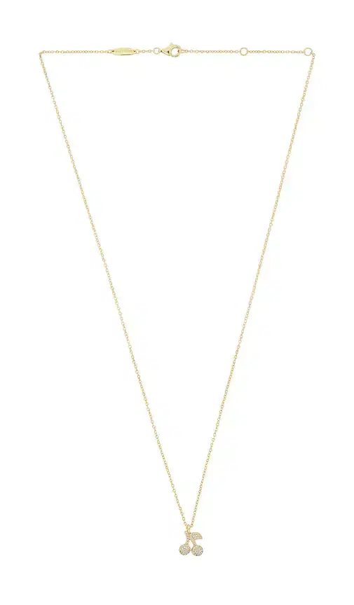 Cherry Pave Motif Necklace