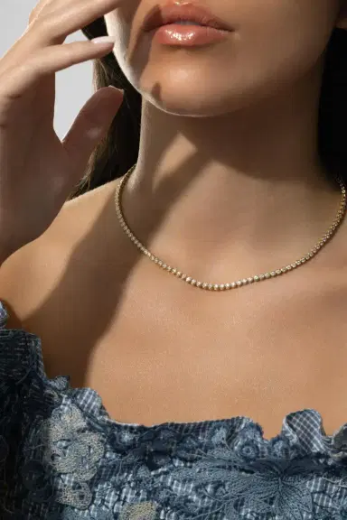 KWIAT Riviera Bezel Set Diamond Line Necklace | Thumbnail 4