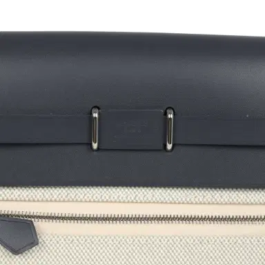 HERMÈS Hermes Herbag Zip 20 Mini Ecru and Bleu Glacier Toile H Canvas and Ardoise Vache Hunter Palladium Hardware | Thumbnail 7 HERMÈS Hermes Herbag Zip 20 Mini Ecru and Bleu Glacier Toile H Canvas and Ardoise Vache Hunter Palladium Hardware | Thumbnail 7