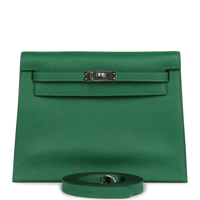 hermes Hermes Kelly Danse Cactus Verso Evercolor Palladium Hardware