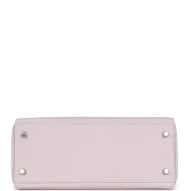HERMÈS Hermes Kelly Retourne 28 Mauve Pale Clemence Palladium Hardware | Thumbnail 6