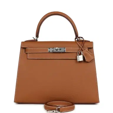 HERMÈS Hermes Kelly Sellier 28 Gold Epsom Palladium Hardware | Thumbnail 1 HERMÈS Hermes Kelly Sellier 28 Gold Epsom Palladium Hardware | Thumbnail 1