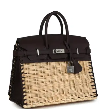 HERMÈS Hermes Picnic Birkin 25 Rouge Sellier Swift Palladium Hardware | Thumbnail 2