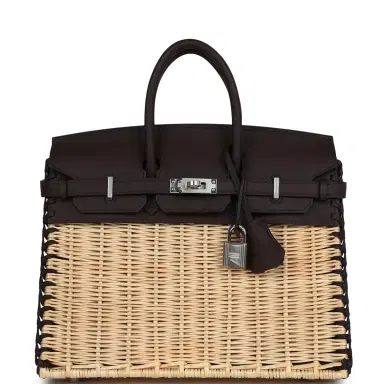 HERMÈS Hermes Picnic Birkin 25 Rouge Sellier Swift Palladium Hardware | Thumbnail 1