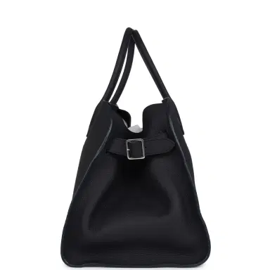 The Row The Row Soft Margaux 15 Bag Midnight Calfskin Silver Hardware | Thumbnail 3 The Row The Row Soft Margaux 15 Bag Midnight Calfskin Silver Hardware | Thumbnail 3