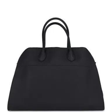 The Row The Row Soft Margaux 15 Bag Midnight Calfskin Silver Hardware | Thumbnail 4 The Row The Row Soft Margaux 15 Bag Midnight Calfskin Silver Hardware | Thumbnail 4