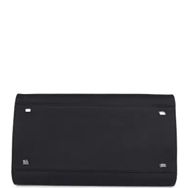 The Row The Row Soft Margaux 15 Bag Midnight Calfskin Silver Hardware | Thumbnail 7 The Row The Row Soft Margaux 15 Bag Midnight Calfskin Silver Hardware | Thumbnail 7