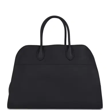 The Row The Row Soft Margaux 15 Bag Midnight Calfskin Silver Hardware | Thumbnail 1 The Row The Row Soft Margaux 15 Bag Midnight Calfskin Silver Hardware | Thumbnail 1