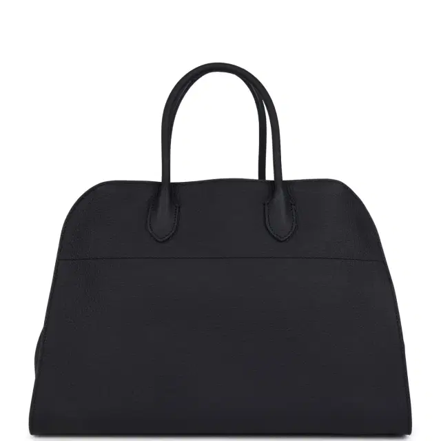 The Row Soft Margaux 15 Bag Midnight Calfskin Silver Hardware