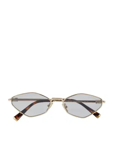 Miu Miu Eyewear Hexagon-frame Gold-tone Sunglasses | Thumbnail 1 Miu Miu Eyewear Hexagon-frame Gold-tone Sunglasses | Thumbnail 1