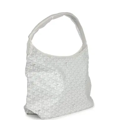 goyard Goyard Goyardine White Boheme Hobo Bag Palladium Hardware | Thumbnail 2