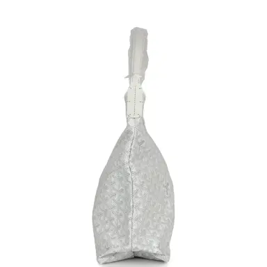 goyard Goyard Goyardine White Boheme Hobo Bag Palladium Hardware | Thumbnail 4
