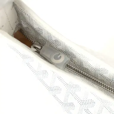 goyard Goyard Goyardine White Boheme Hobo Bag Palladium Hardware | Thumbnail 6