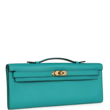 HERMÈS Hermes Kelly Cut Vert Verone Swift Gold Hardware | Thumbnail 2 HERMÈS Hermes Kelly Cut Vert Verone Swift Gold Hardware | Thumbnail 2