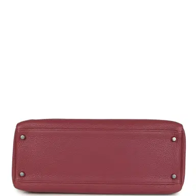 HERMÈS Pre-owned Hermes Retourne Kelly 35 Bois De Rose Clemence Palladium Hardware | Thumbnail 6 HERMÈS Pre-owned Hermes Retourne Kelly 35 Bois De Rose Clemence Palladium Hardware | Thumbnail 6
