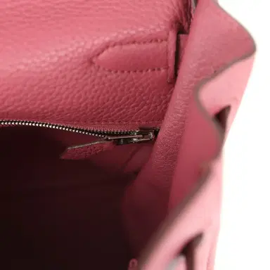HERMÈS Pre-owned Hermes Retourne Kelly 35 Bois De Rose Clemence Palladium Hardware | Thumbnail 9 HERMÈS Pre-owned Hermes Retourne Kelly 35 Bois De Rose Clemence Palladium Hardware | Thumbnail 9