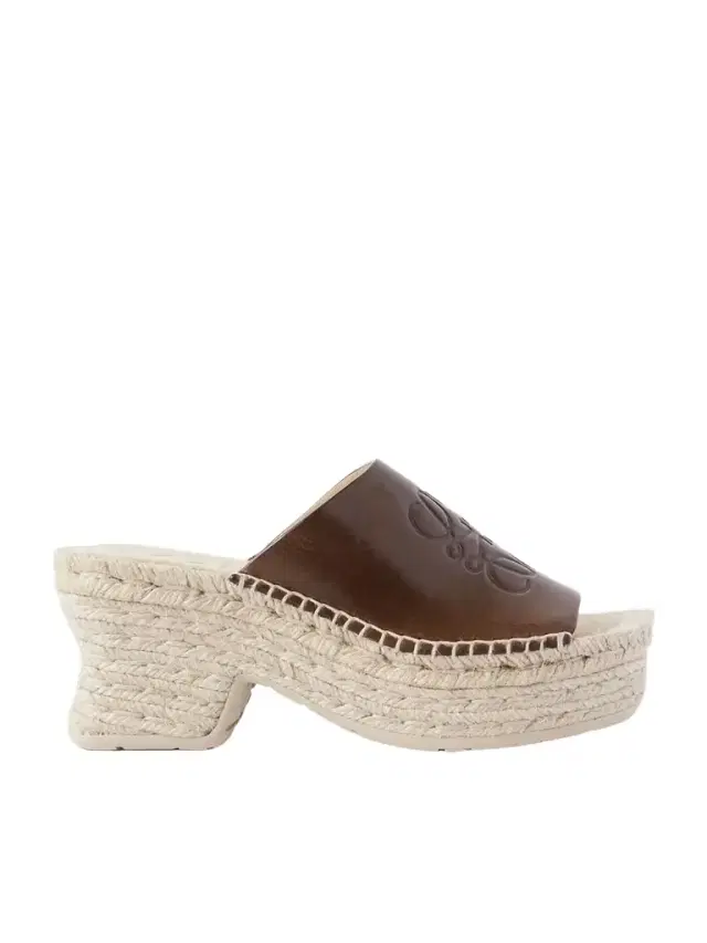 + Paula's Ibiza Leather Platform Wedge Sandals