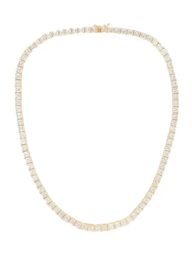 Gia Gold-tone Cubic Zirconia Necklace