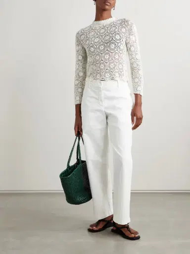 Nili Lotan Nohan Brushed Cotton-blend Twill Wide-leg Pants | Thumbnail 2 Nili Lotan Nohan Brushed Cotton-blend Twill Wide-leg Pants | Thumbnail 2