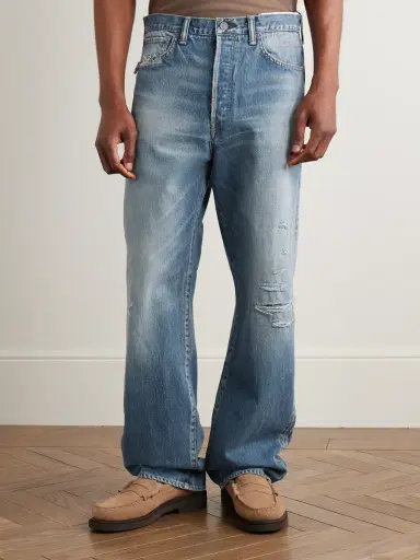 Visvim Social Sculpture 01 Straight-Leg Distressed Selvedge Jeans - Men | Thumbnail 3 Visvim Social Sculpture 01 Straight-Leg Distressed Selvedge Jeans - Men | Thumbnail 3