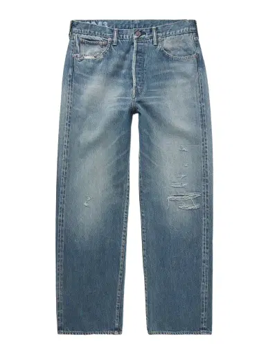 Visvim Social Sculpture 01 Straight-Leg Distressed Selvedge Jeans - Men | Thumbnail 1 Visvim Social Sculpture 01 Straight-Leg Distressed Selvedge Jeans - Men | Thumbnail 1