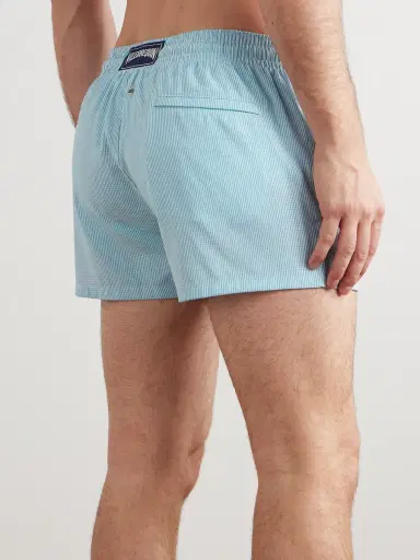 Vilebrequin Milton Slim-Fit Short-Length Striped Wool-Blend Swim Shorts - Men | Thumbnail 3 Vilebrequin Milton Slim-Fit Short-Length Striped Wool-Blend Swim Shorts - Men | Thumbnail 3