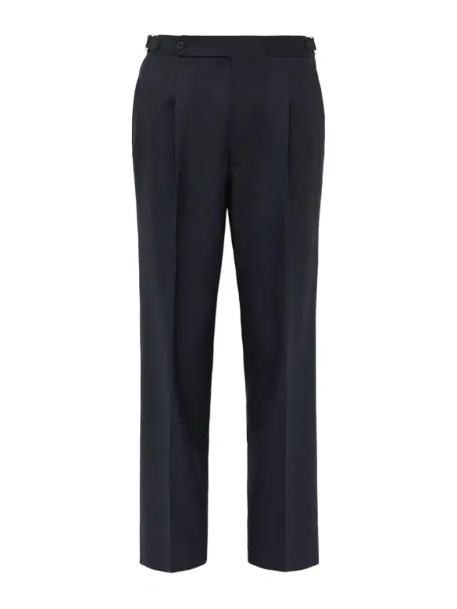 Straight-Leg Pleated Wool Suit Trousers - Men