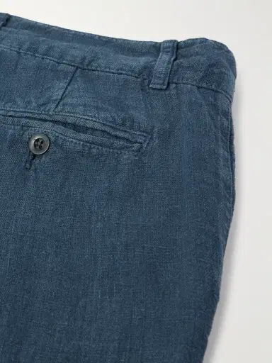 Portuguese Flannel Straight-Leg Linen Trousers - Men | Thumbnail 5