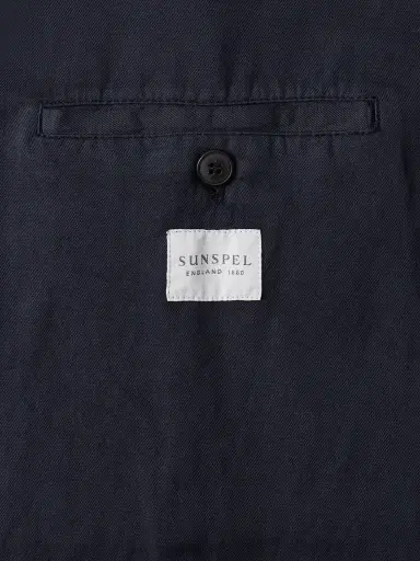 Sunspel Unstructured Garment-Dyed Cotton and Linen-Blend Twill Blazer - Men | Thumbnail 5 Sunspel Unstructured Garment-Dyed Cotton and Linen-Blend Twill Blazer - Men | Thumbnail 5