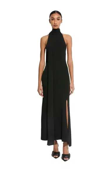Lapointe Matte Viscose Halterneck Dress | Thumbnail 1